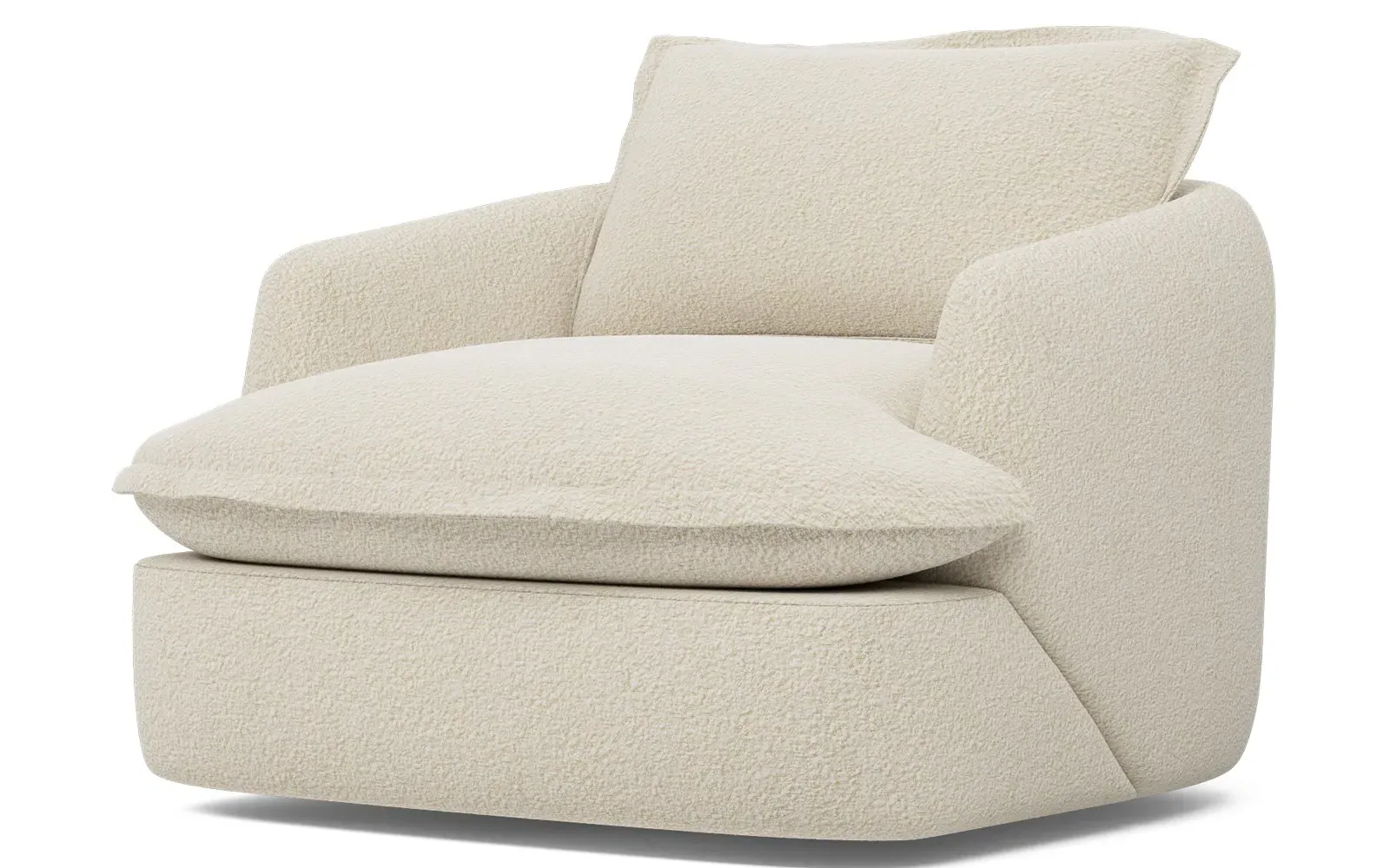 Valery Textured Bouclé Chair - Whipped Cream