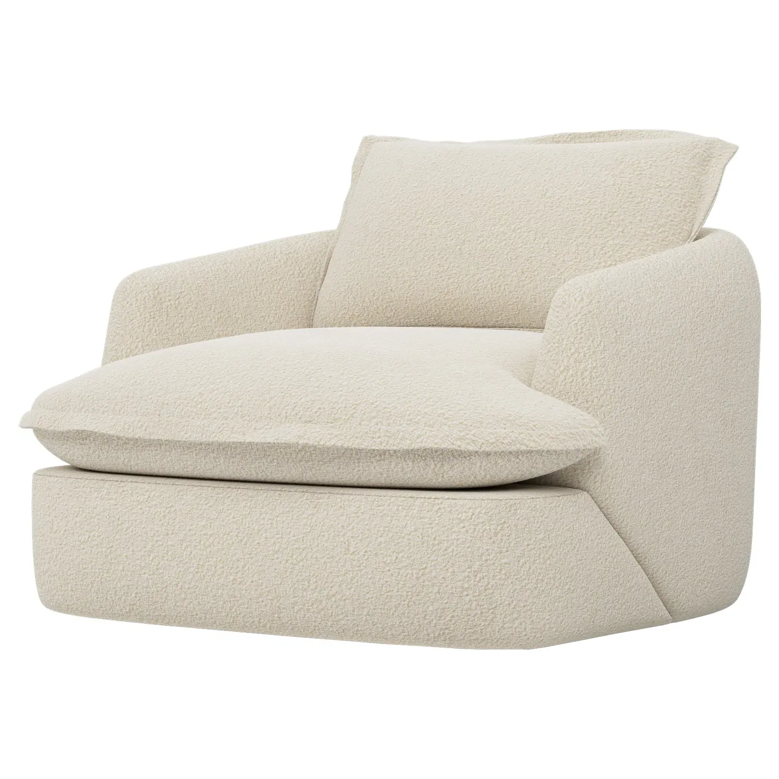 Valery Textured Bouclé Chair - Whipped Cream