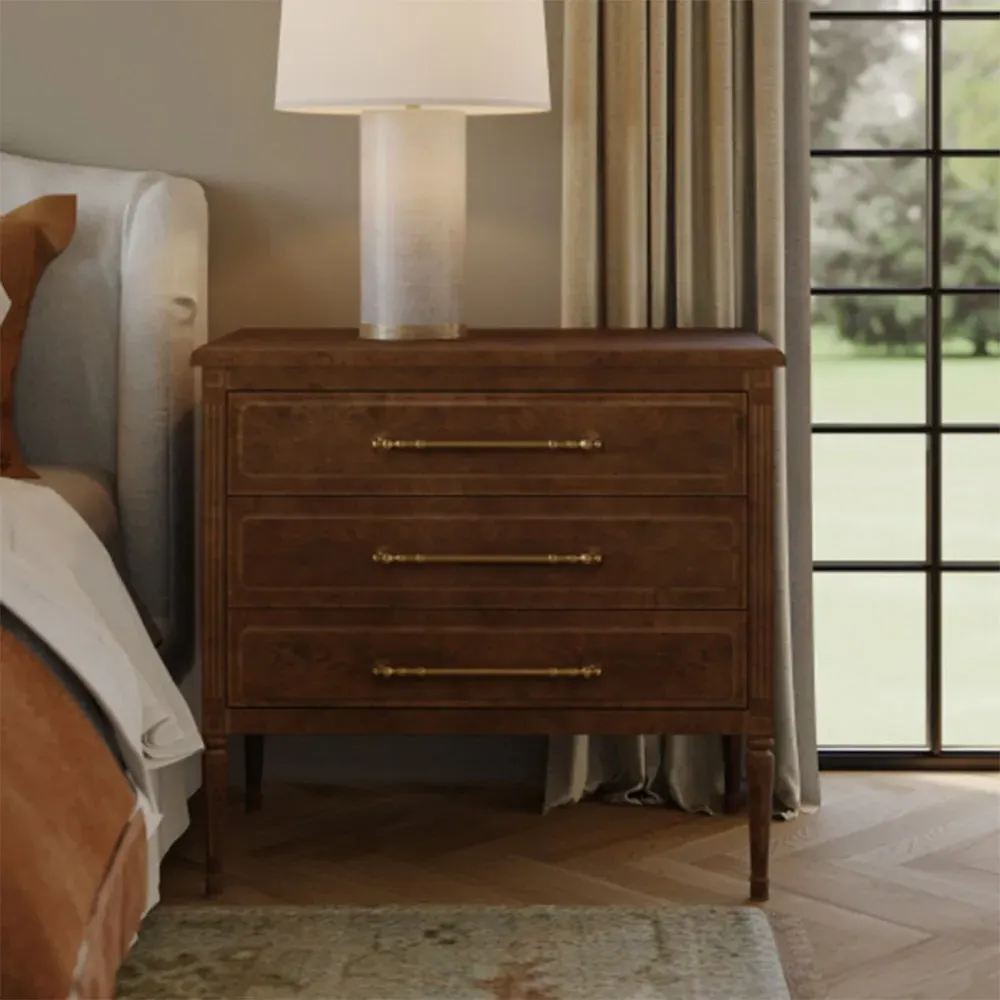 Vance 3 Drawer Bachelor Chest - Brown, Oak