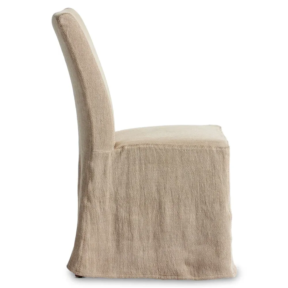 Vannie Slipcover Dining Chair - Beige, Linen