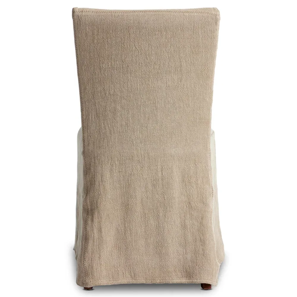 Vannie Slipcover Dining Chair - Beige, Linen