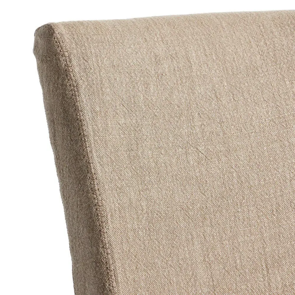 Vannie Slipcover Dining Chair - Beige, Linen