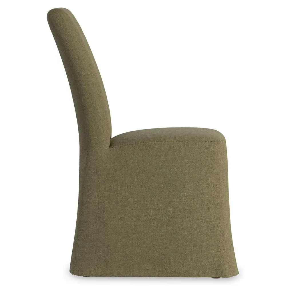 Vannie Slipcover Dining Chair - Green, Linen