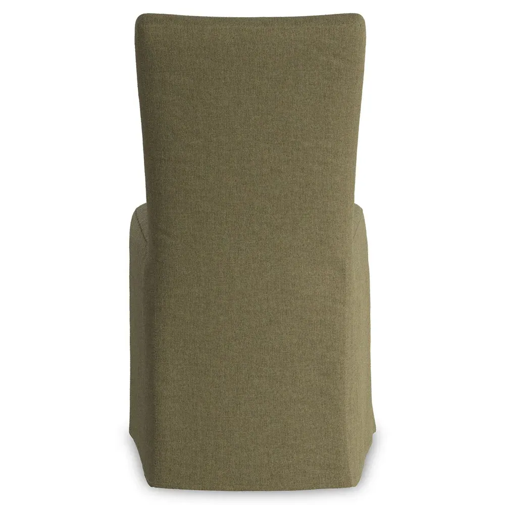 Vannie Slipcover Dining Chair - Green, Linen