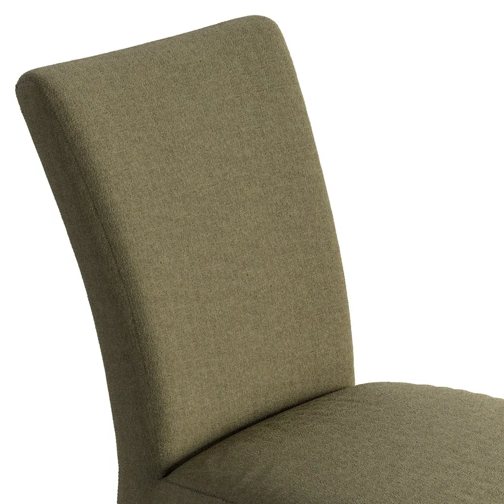 Vannie Slipcover Dining Chair - Green, Linen