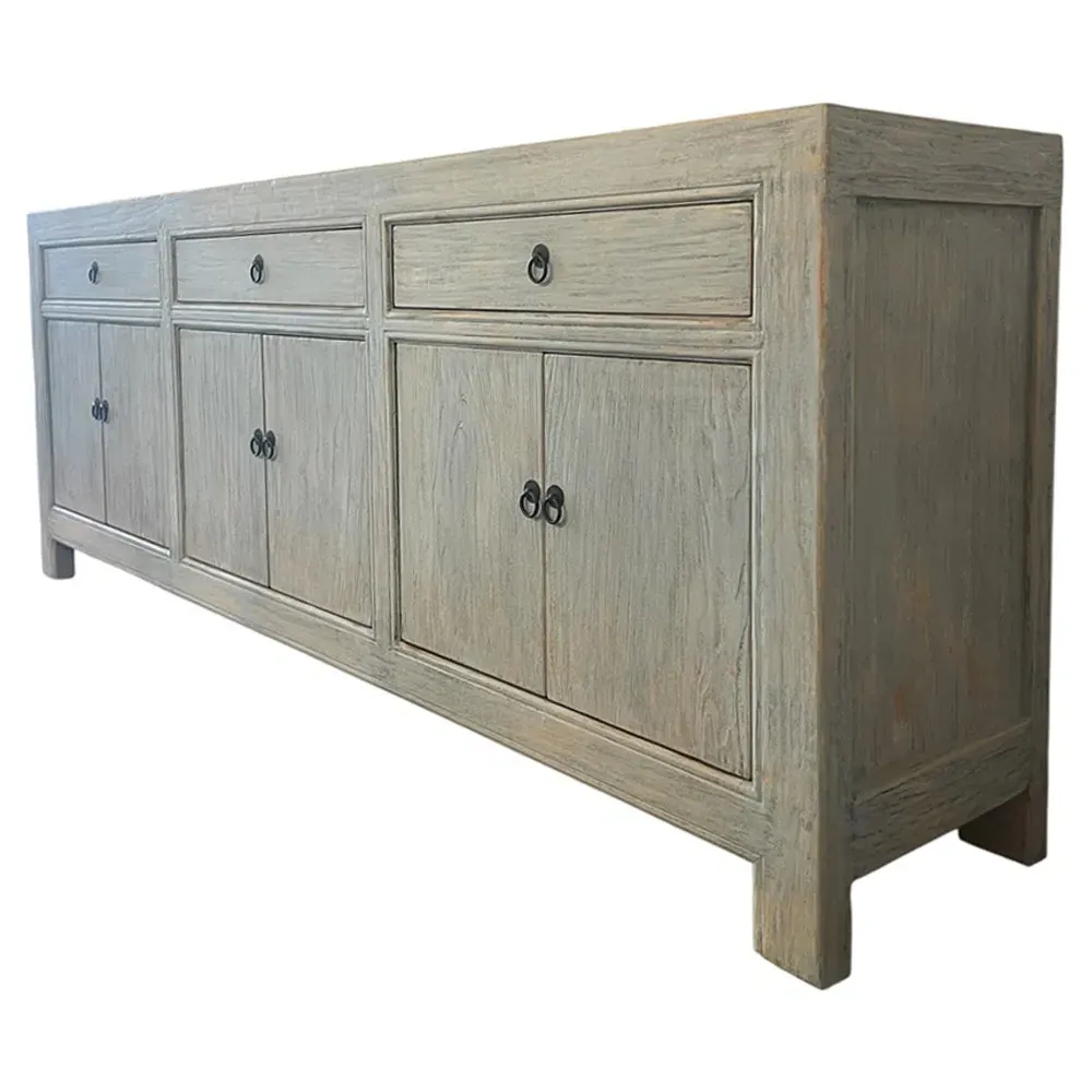 Vanya Sideboard with Storage - Blue, Pine Wood