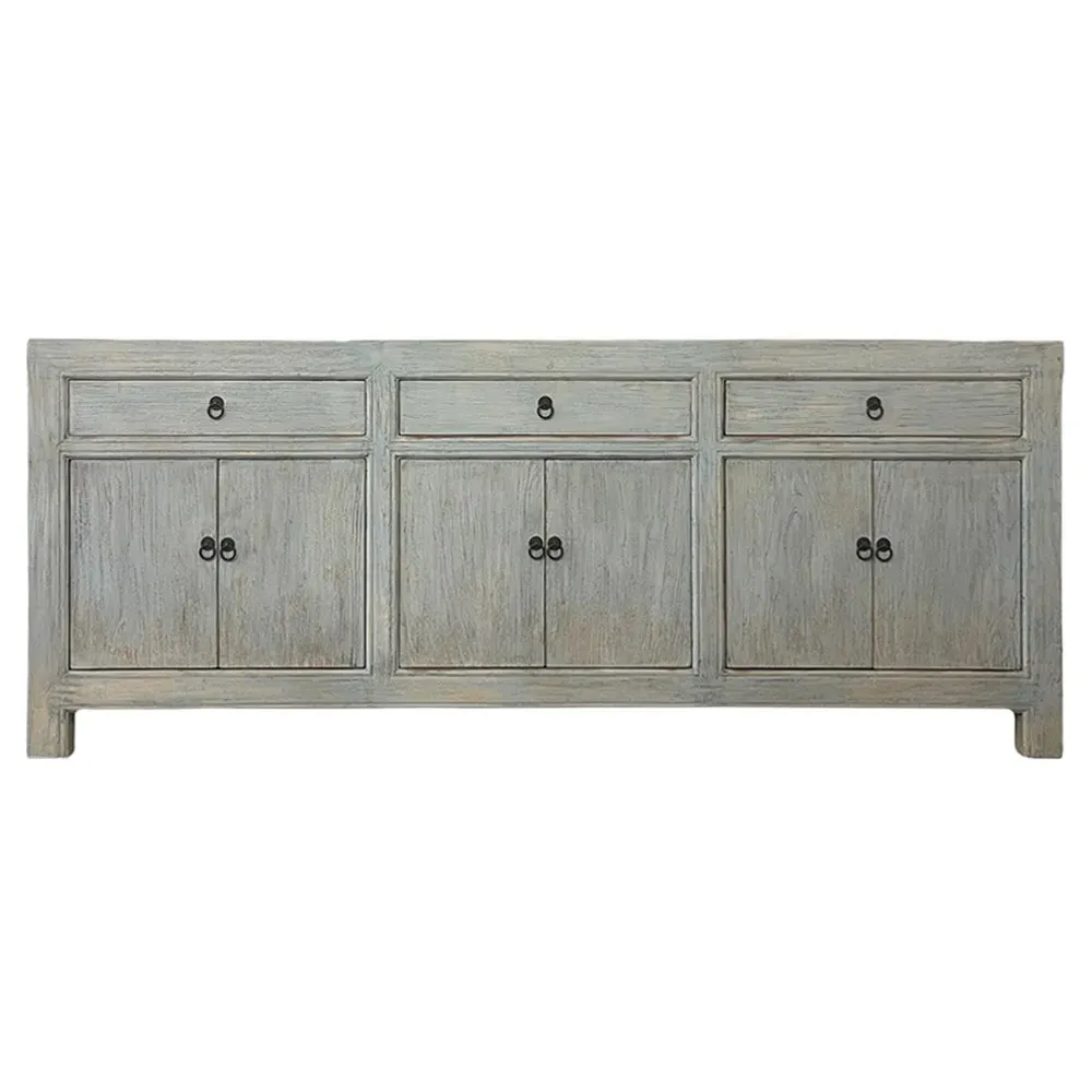 Vanya Sideboard with Storage - Blue, Pine Wood