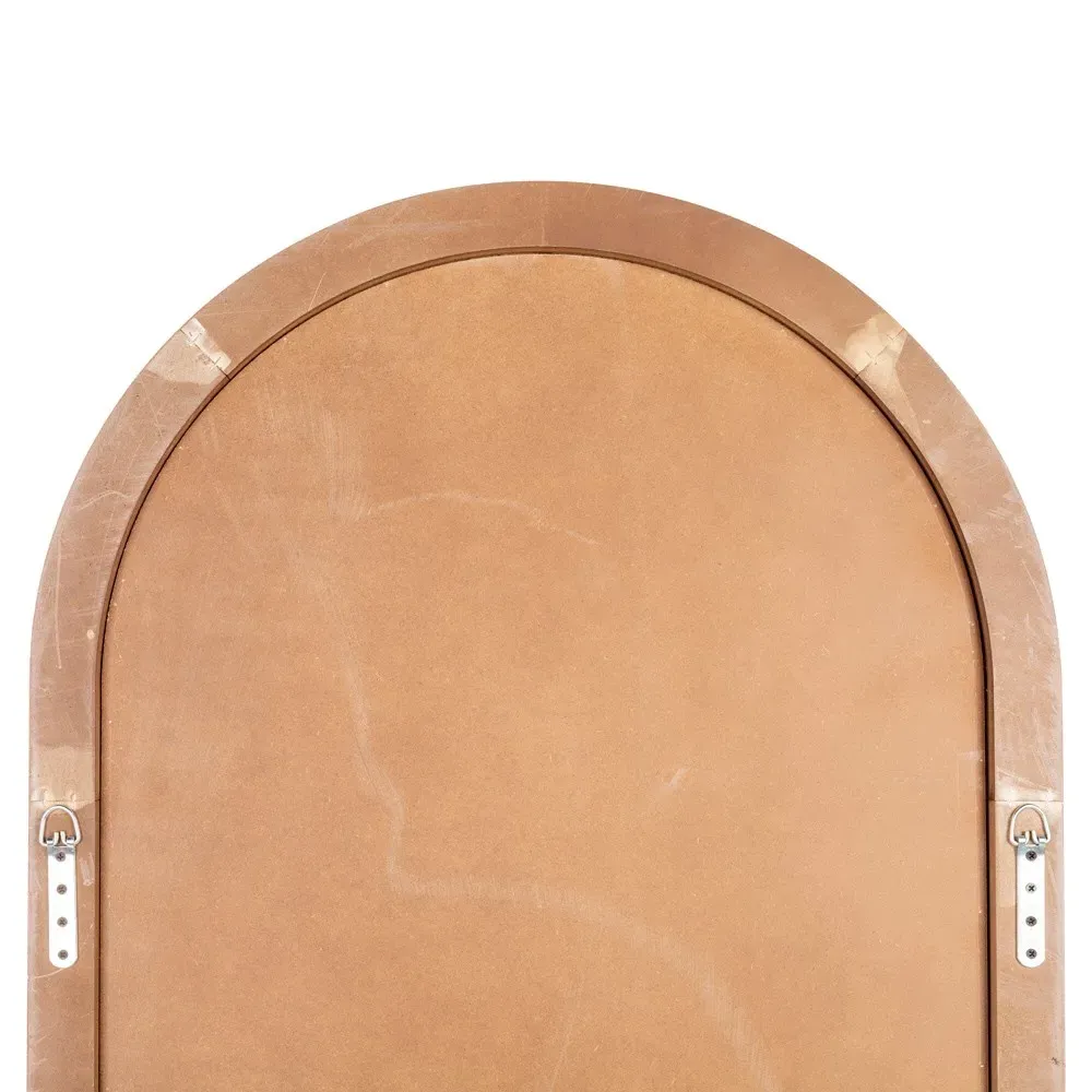 Vega Full Length Floor Mirror - Natural Brown, Jute