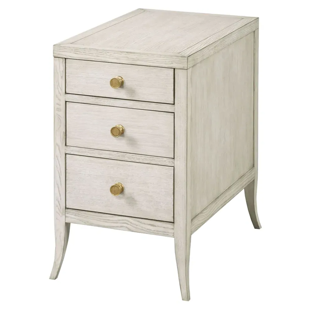 Vega Side Table - White, Ash Wood