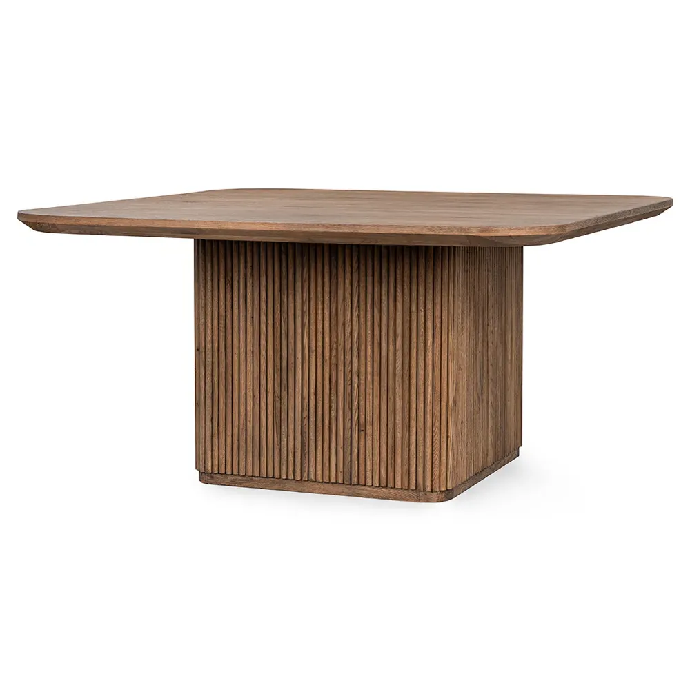 Velle Square Dining Table - Tawny Brown, Oak