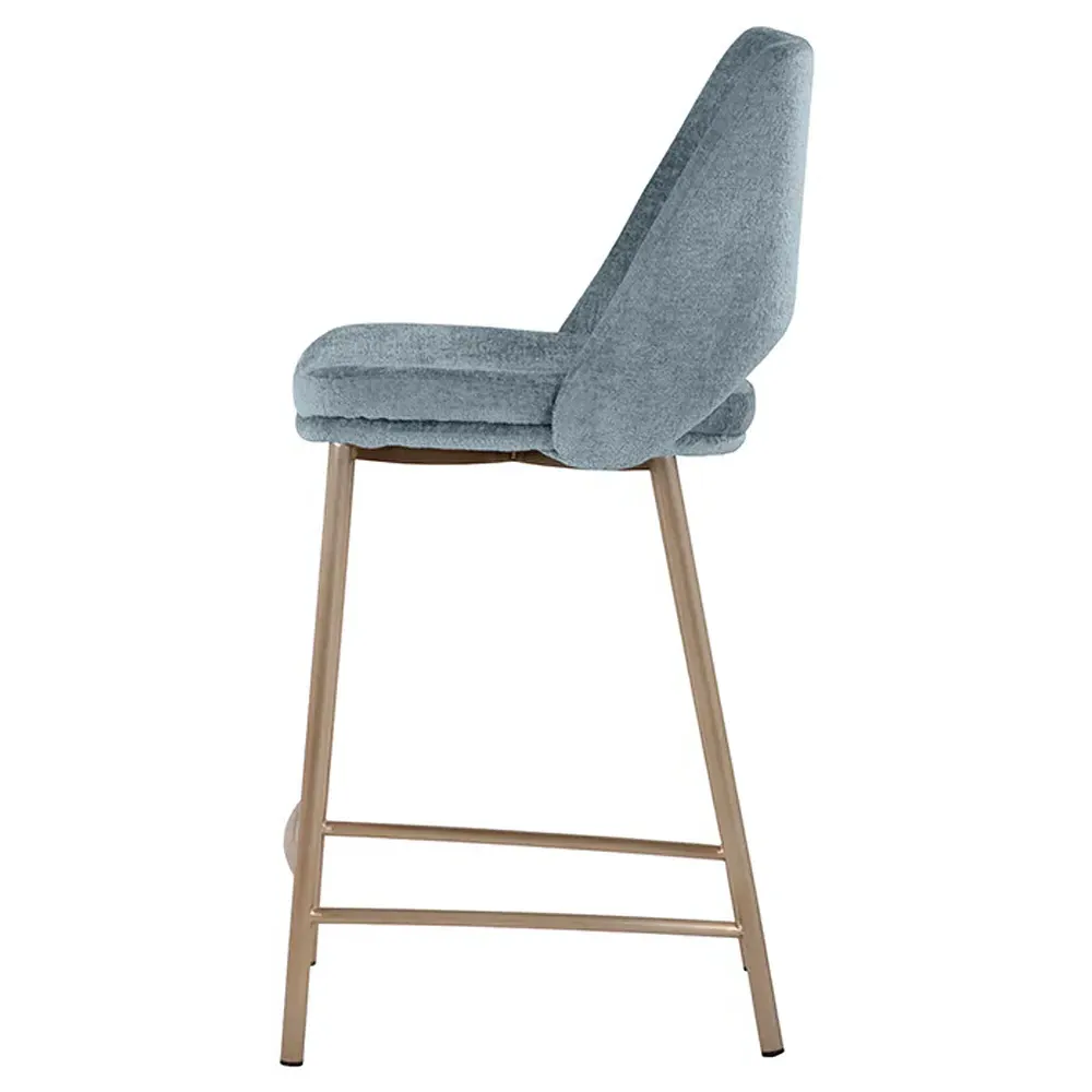 Velma Counter Stool - Blue, Steel