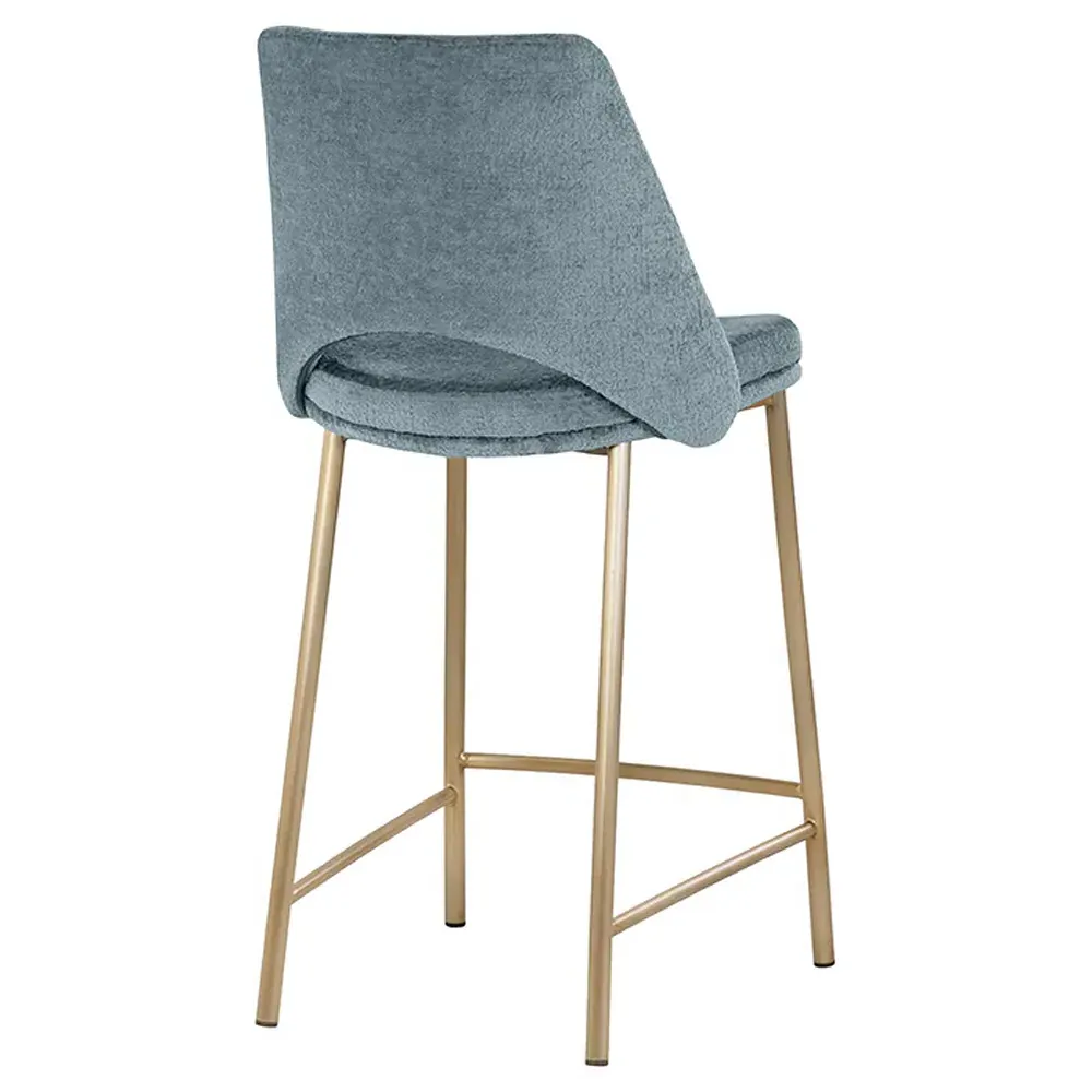 Velma Counter Stool - Blue, Steel
