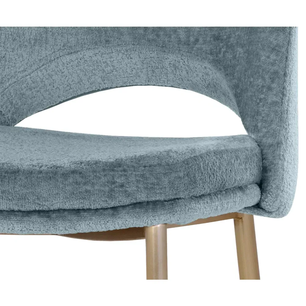 Velma Counter Stool - Blue, Steel