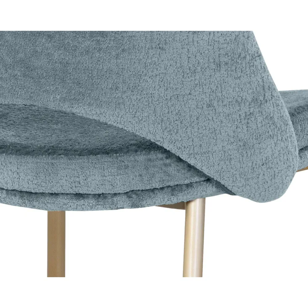 Velma Counter Stool - Blue, Steel