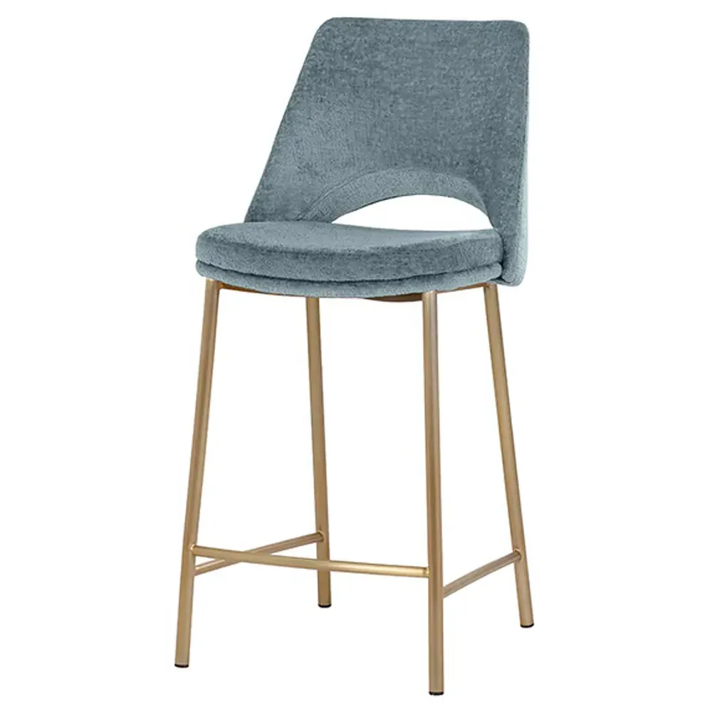 Velma Counter Stool - Blue, Steel image