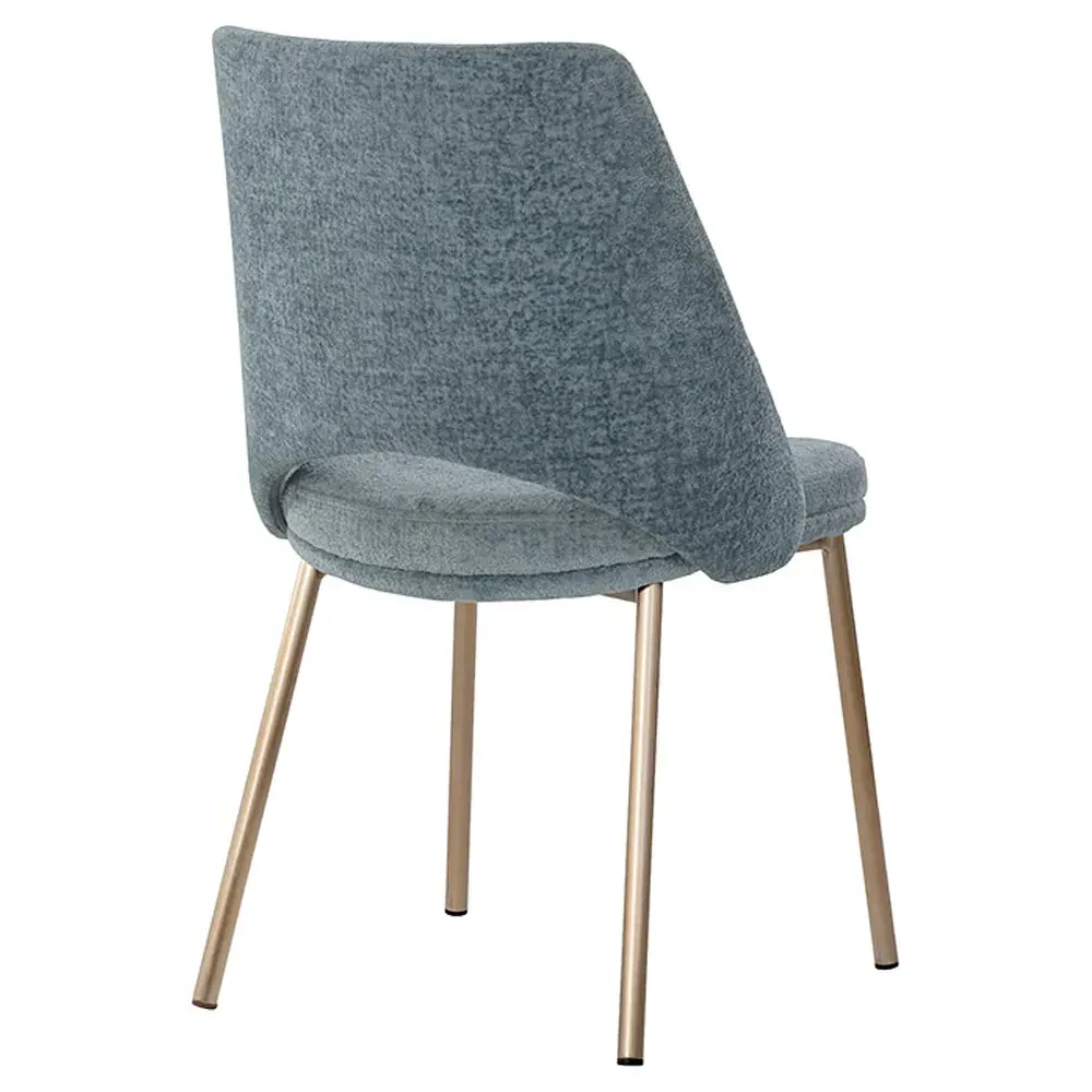 Velma Dining Side Chair Set of 2 - Bergen Blue, Steel