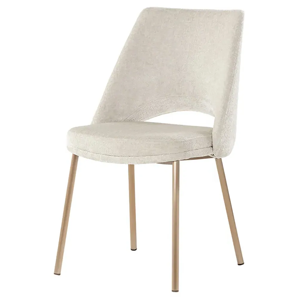 Velma Dining Side Chair Set of 2 - Bergen Taupe, Steel