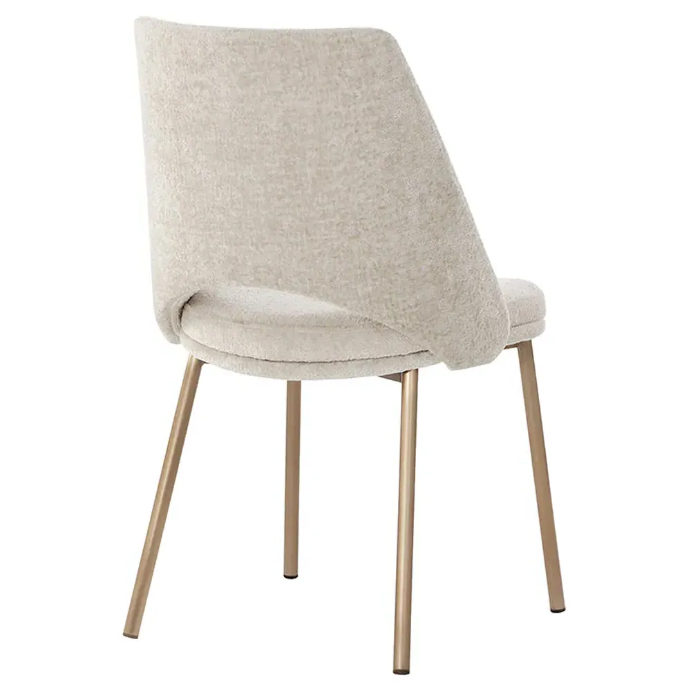 Velma Dining Side Chair Set of 2 - Bergen Taupe, Steel