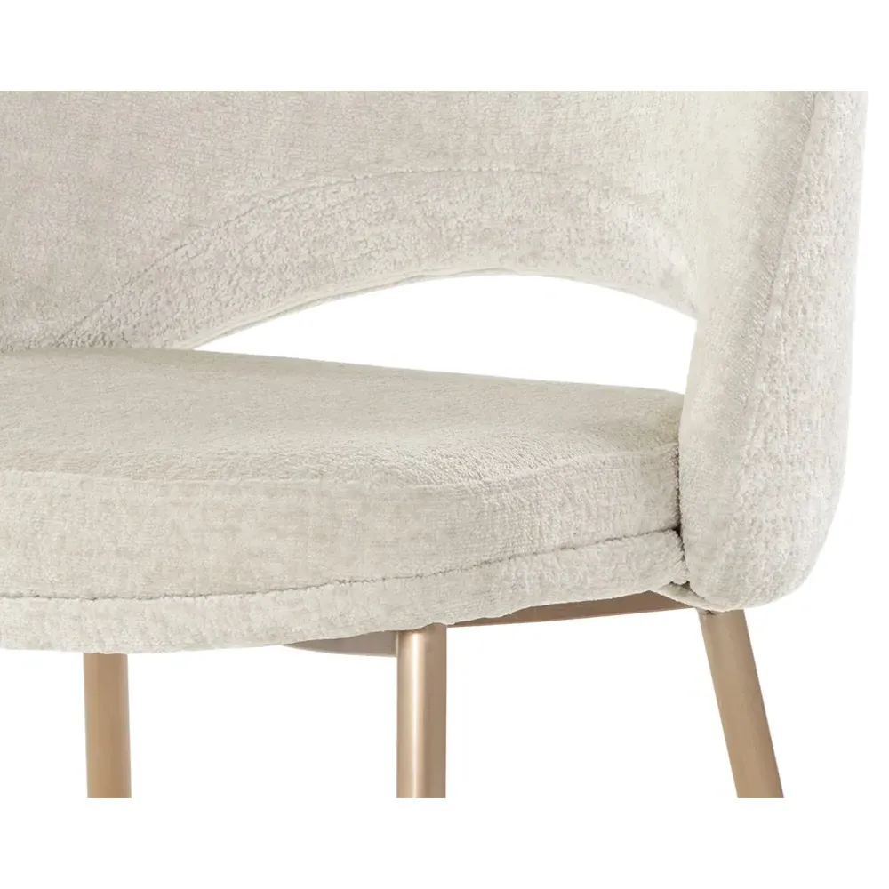 Velma Dining Side Chair Set of 2 - Bergen Taupe, Steel