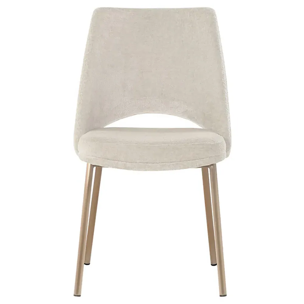 Velma Dining Side Chair Set of 2 - Bergen Taupe, Steel