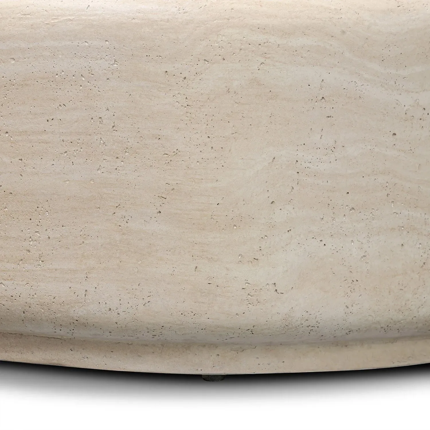 Venetia Round Outdoor Coffee Table - Sand Striae, Concrete