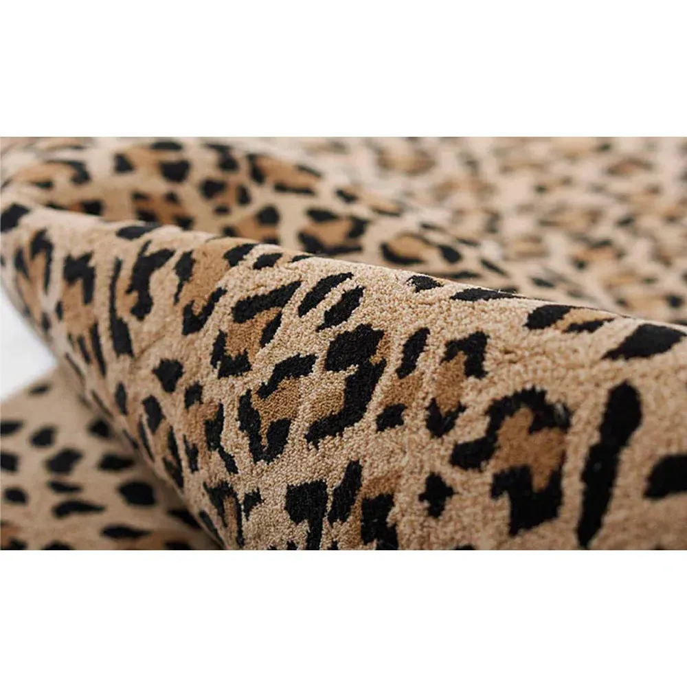 Ventura Animal Patterned Rug - Beige, Wool