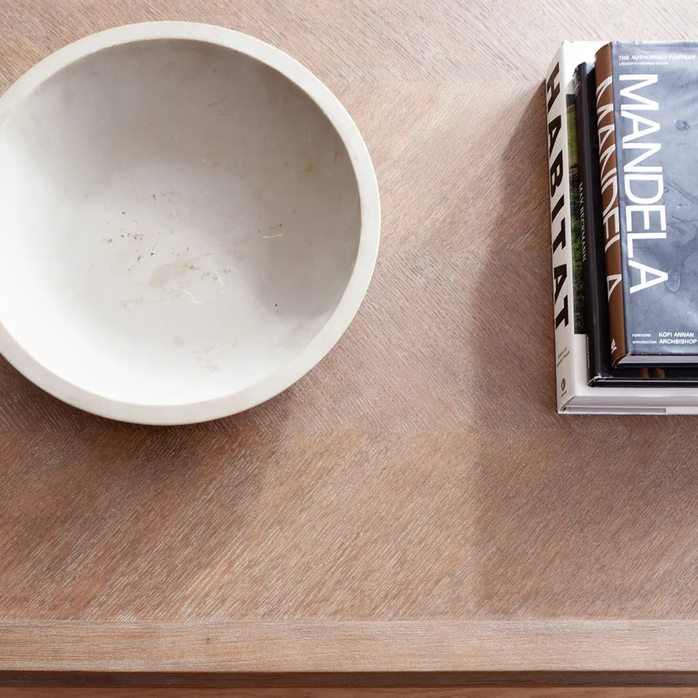 Venus 2 Tier Rectangular Coffee Table - Vintage Brown, Oak