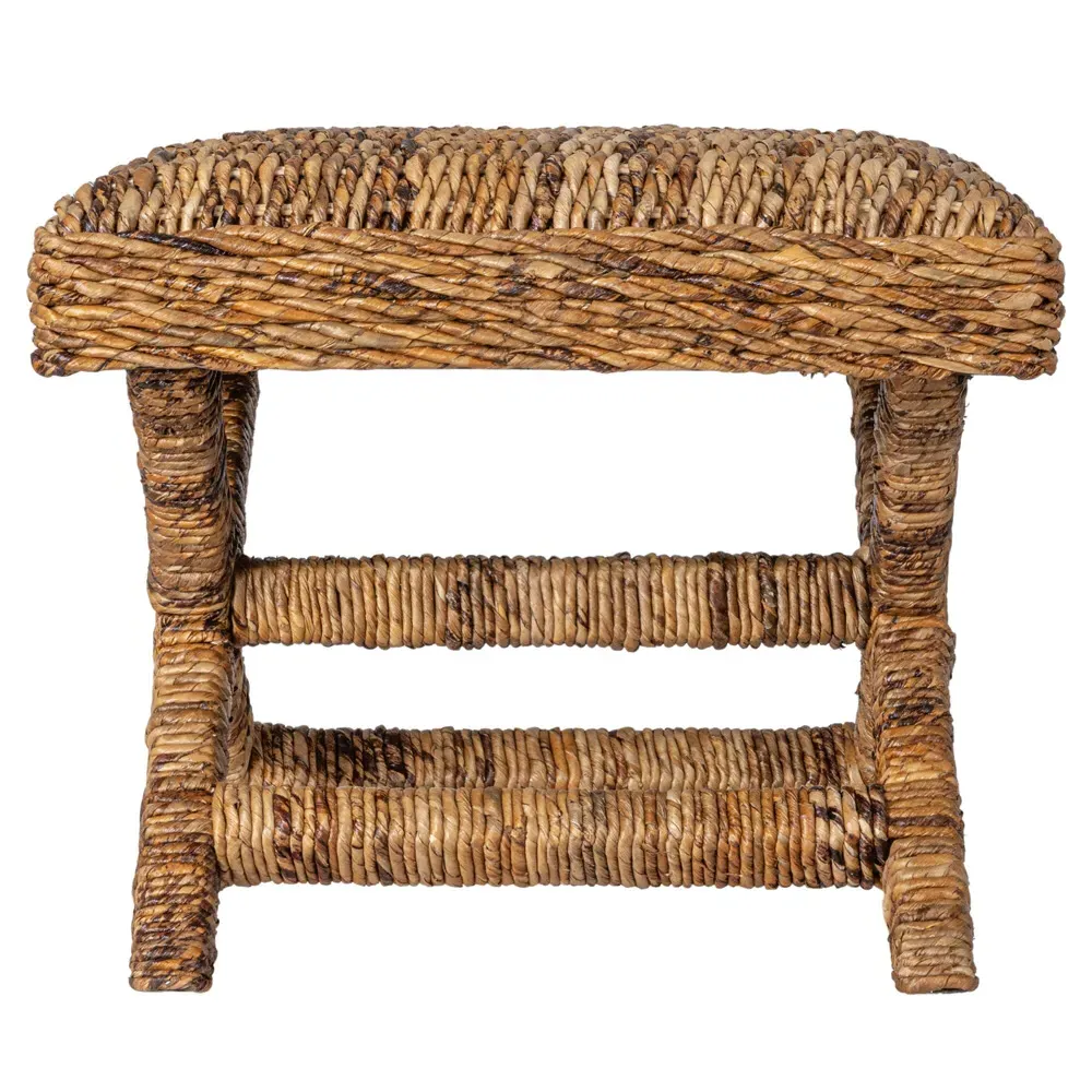 Vera Square Stool - Natural, Banana Leaf image