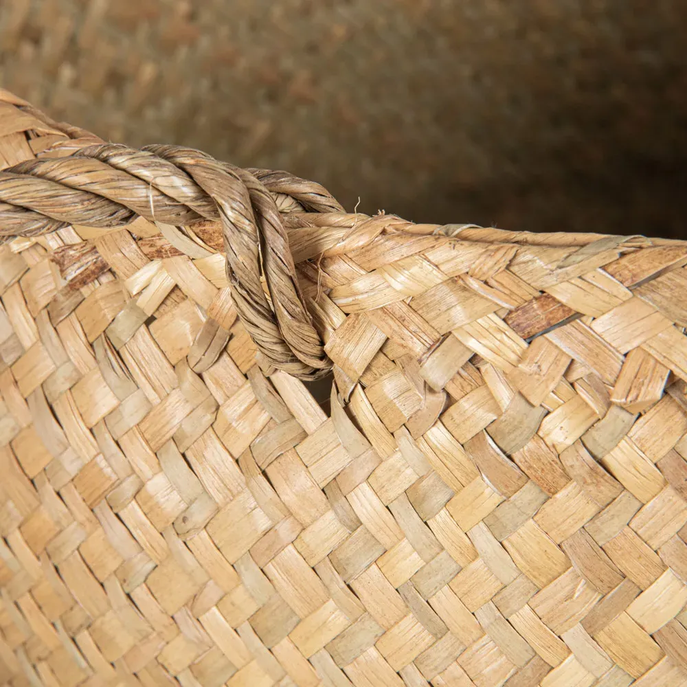 Verena Woven Seagrass Floor Basket Set of 2 - Natural