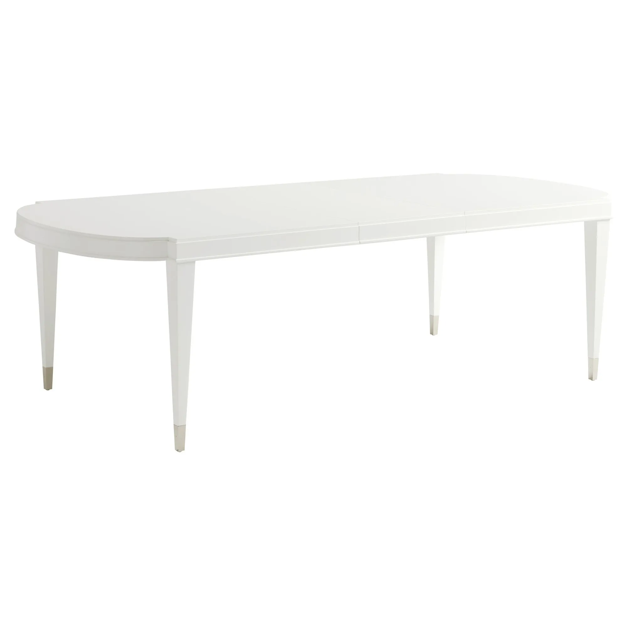 Vernon Hills Extendable Rectangular Dining Table - White, Maple
