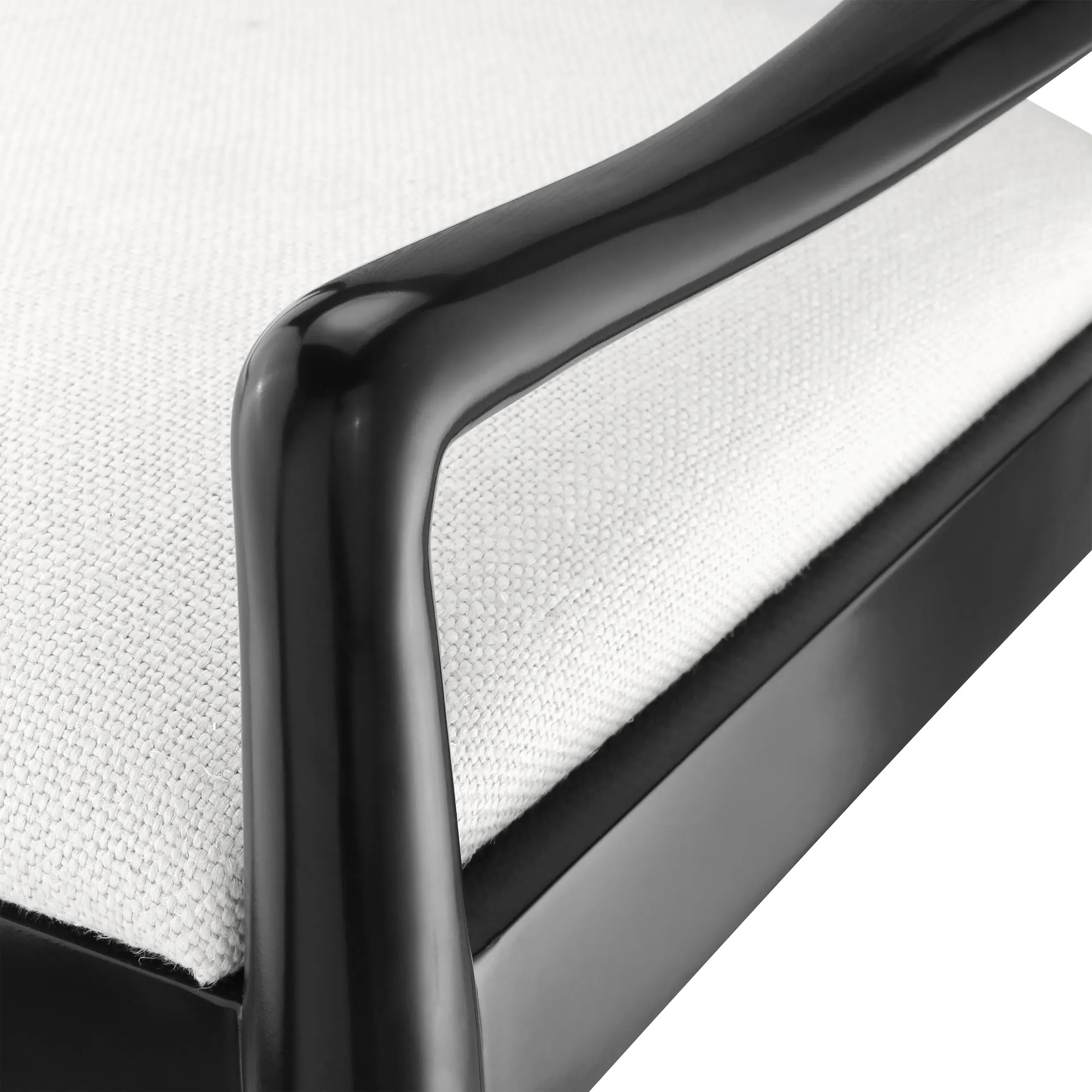 Veronika Woven Cane Dining Arm Chair - Black, Mahogany