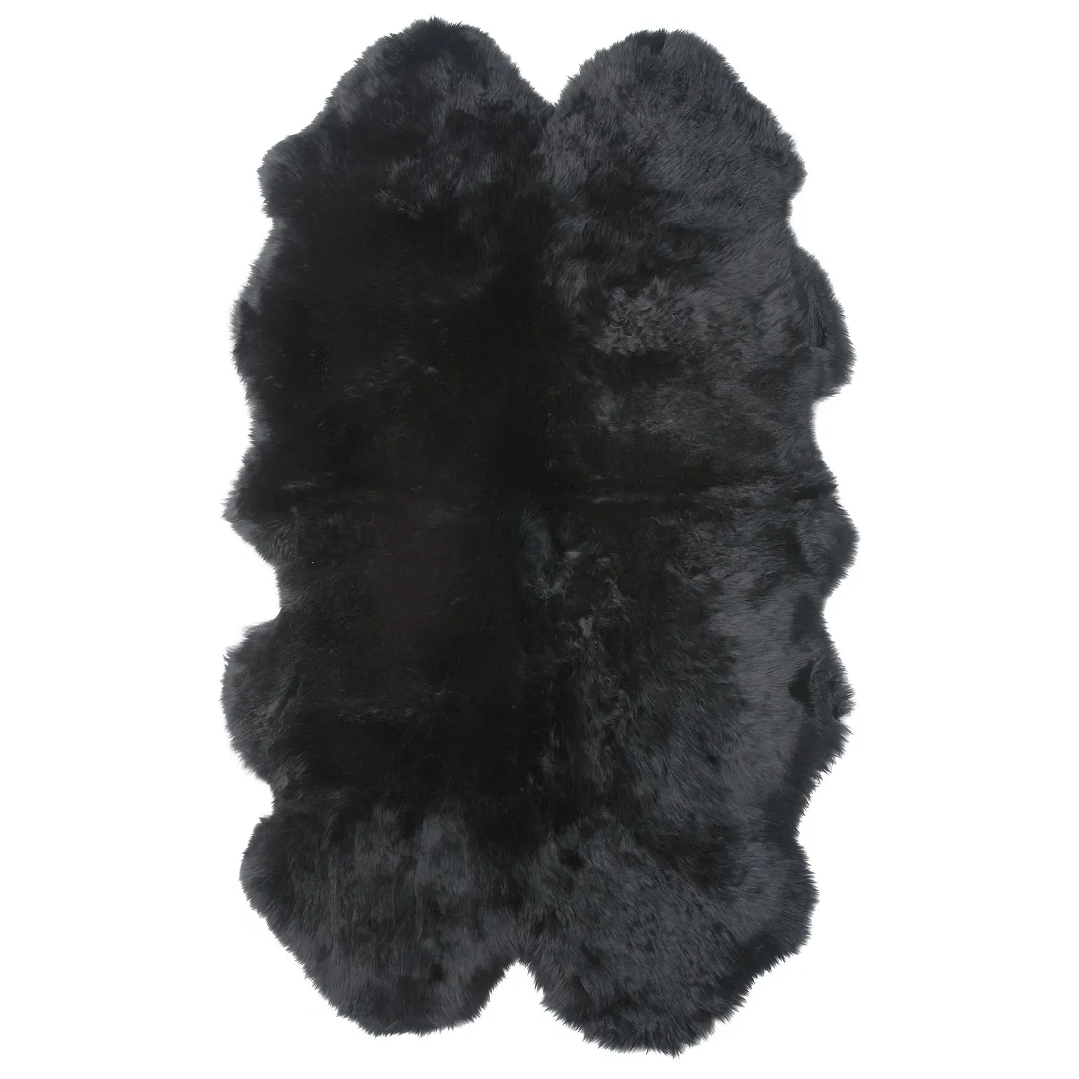 Veruca 4 Pelt Sheepskin Rug - Black image