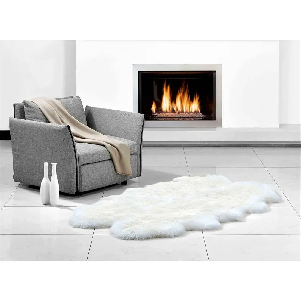 Veruca 4 Pelt Sheepskin Rug - Ivory