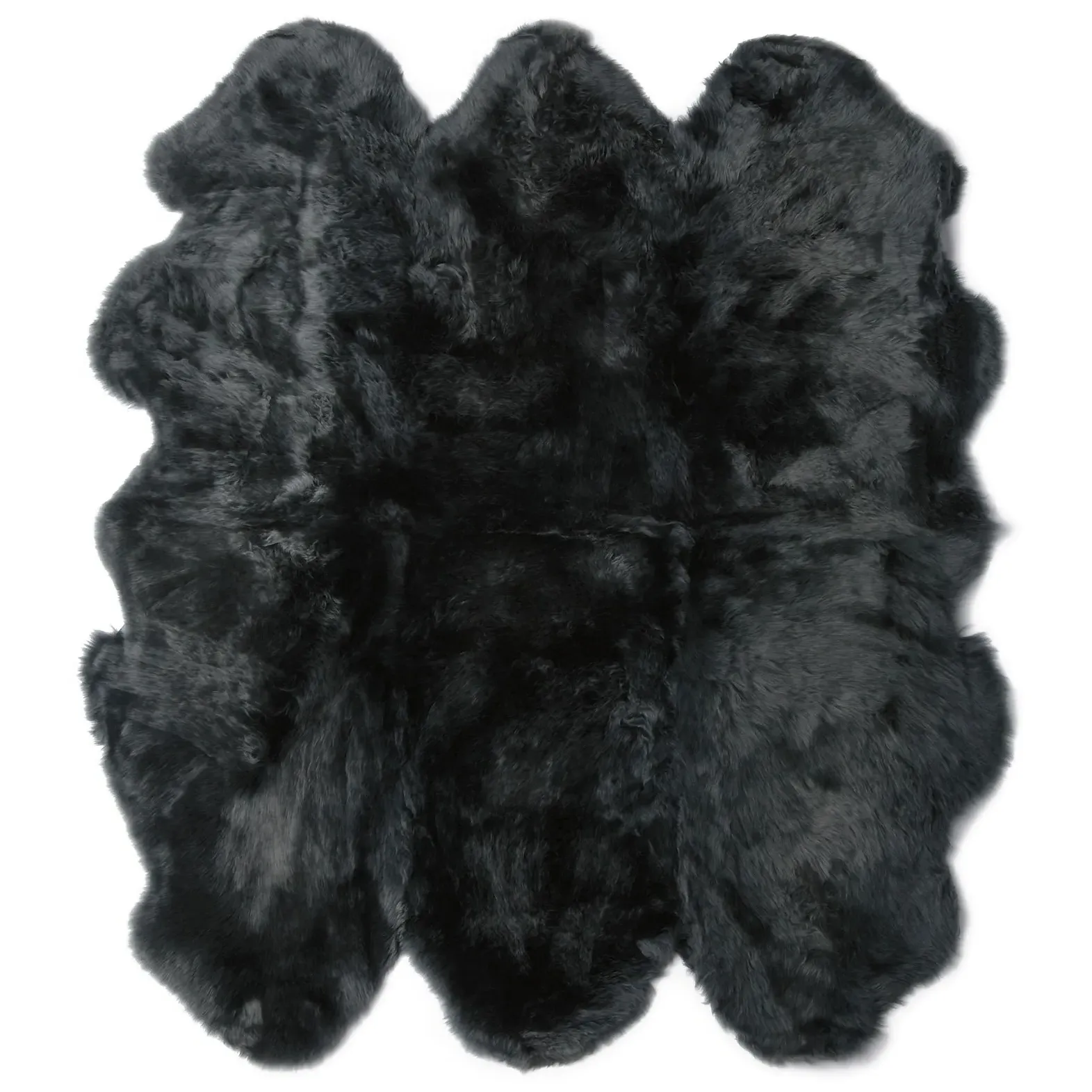 Veruca 6 Pelt Sheepskin Rug - Black