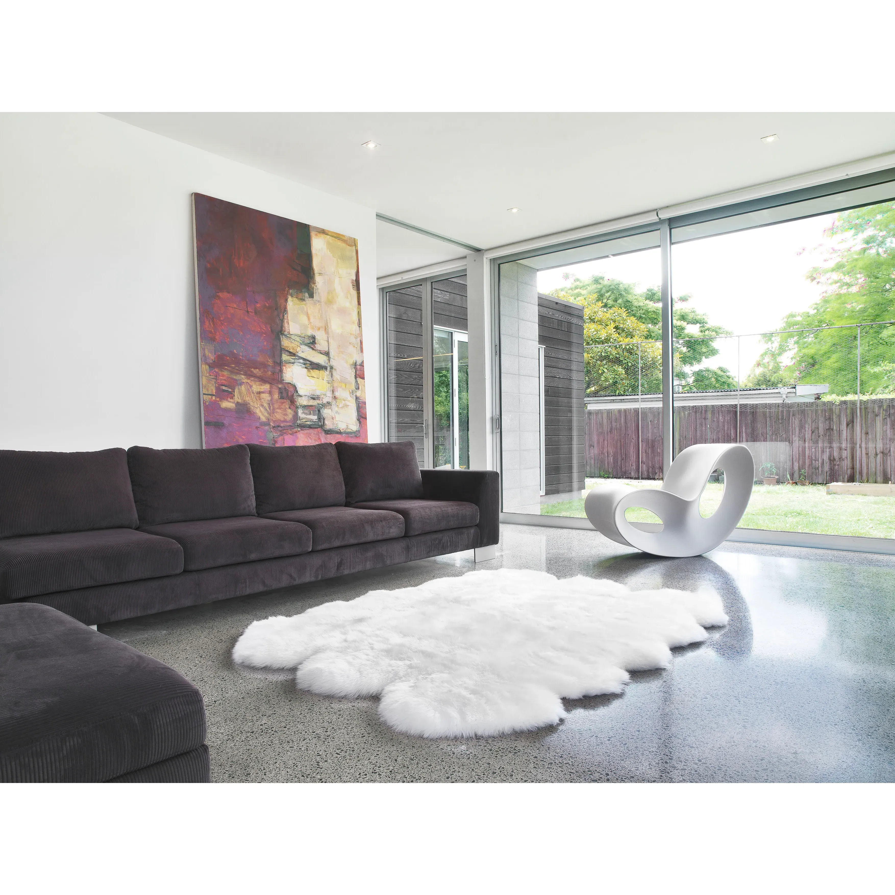 Veruca 6 Pelt Sheepskin Rug - Ivory