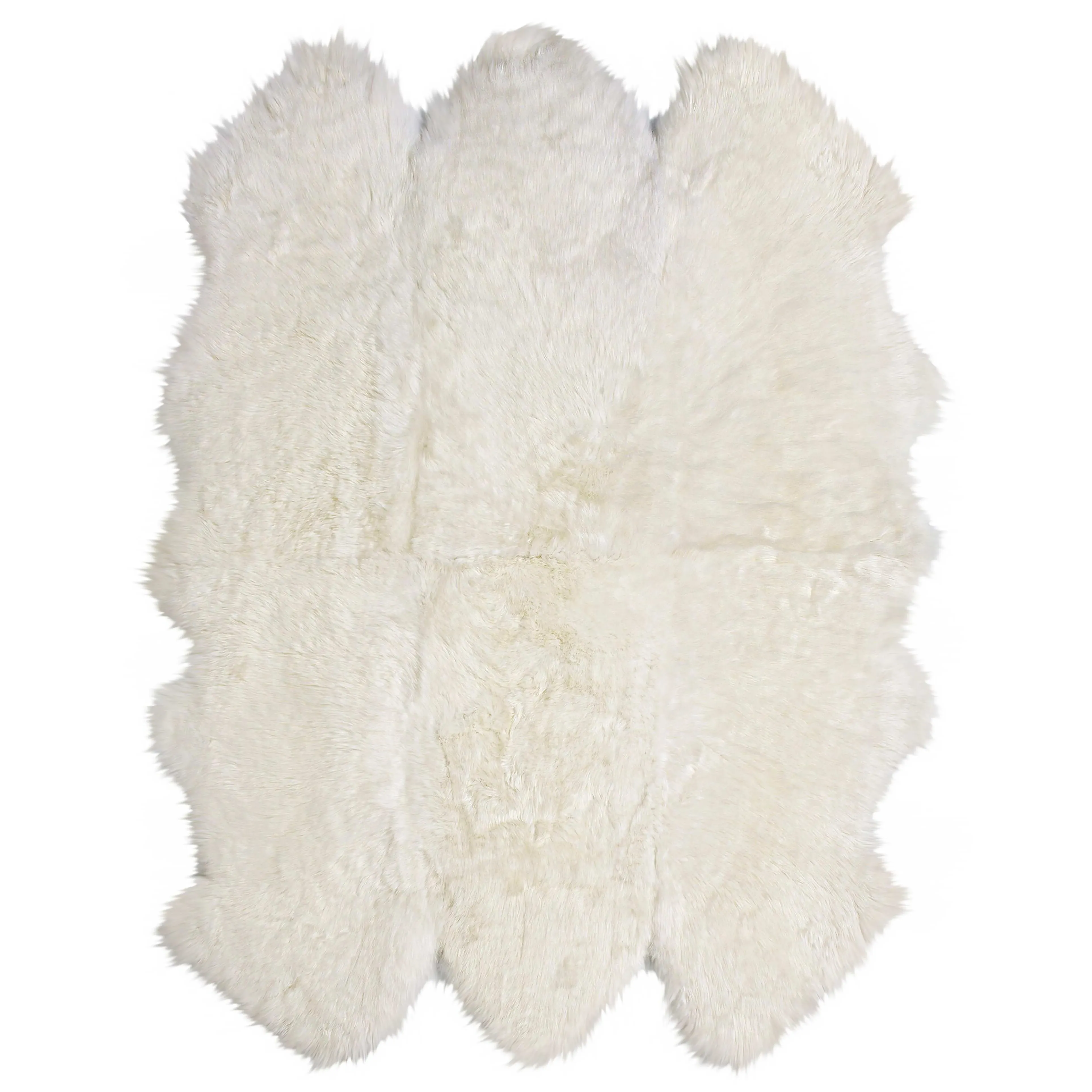 Veruca 6 Pelt Sheepskin Rug - Ivory