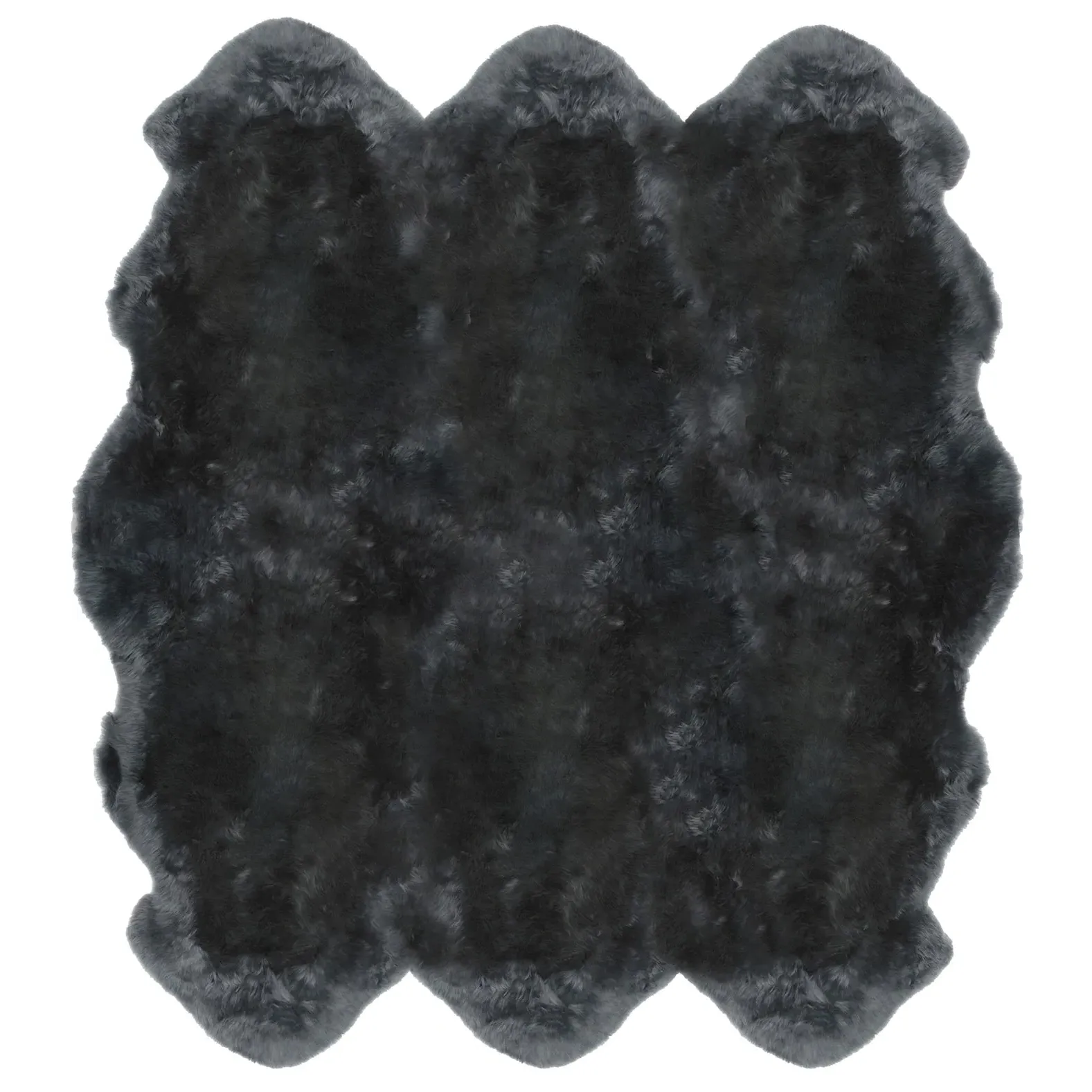 Veruca 6 Pelt Sheepskin Rug - Steel Grey
