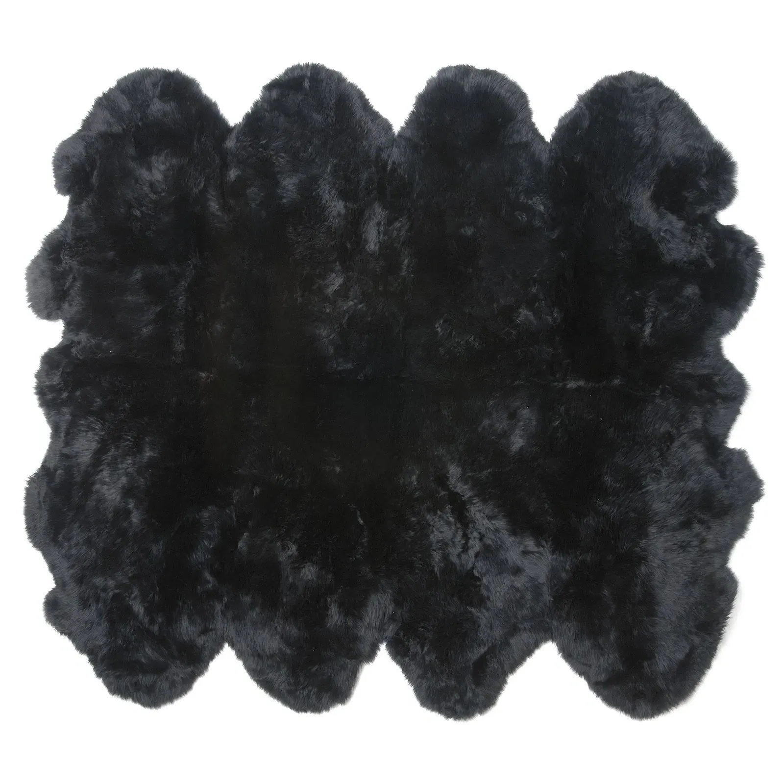 Veruca 8 Pelt Sheepskin Rug - Black