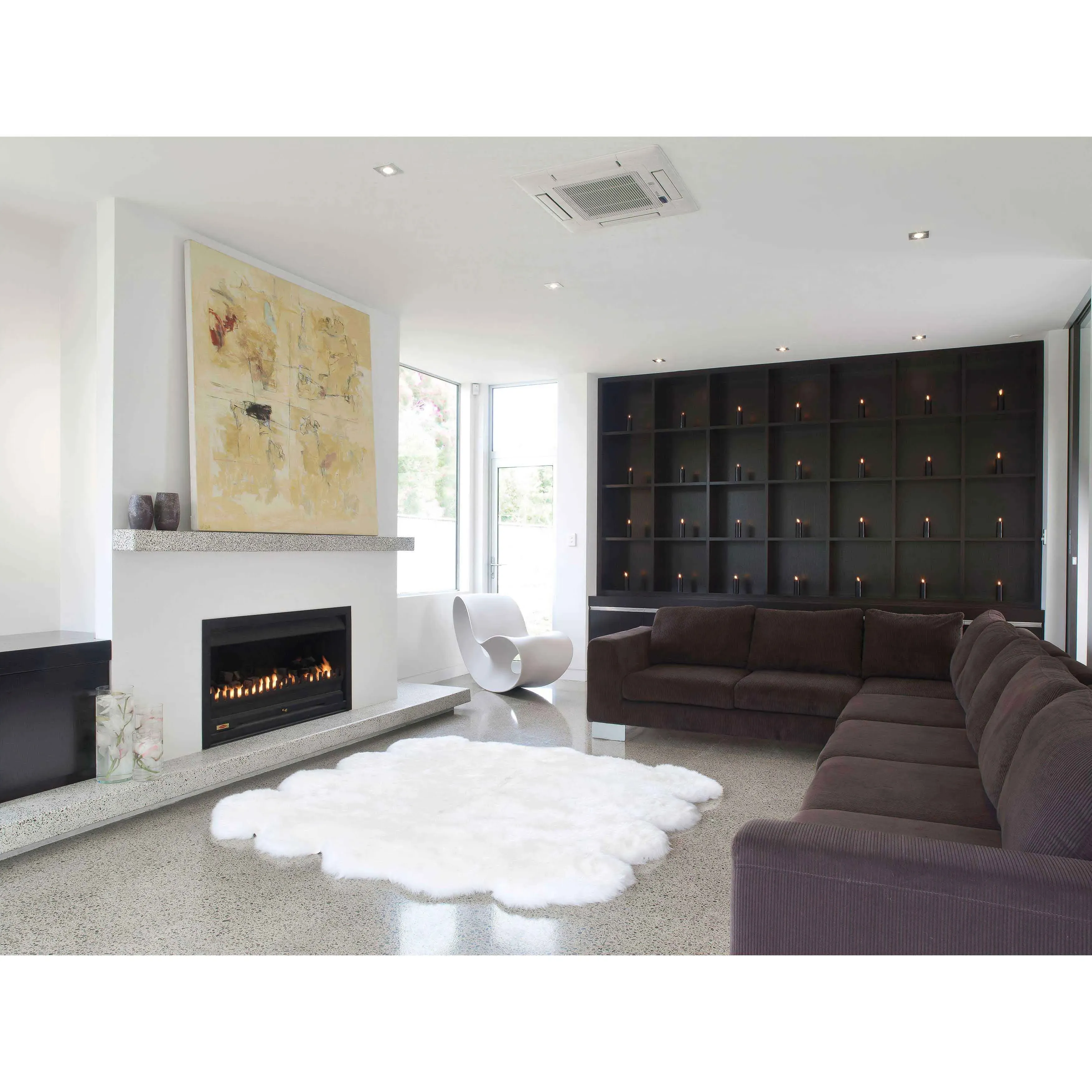 Veruca 8 Pelt Sheepskin Rug - Ivory