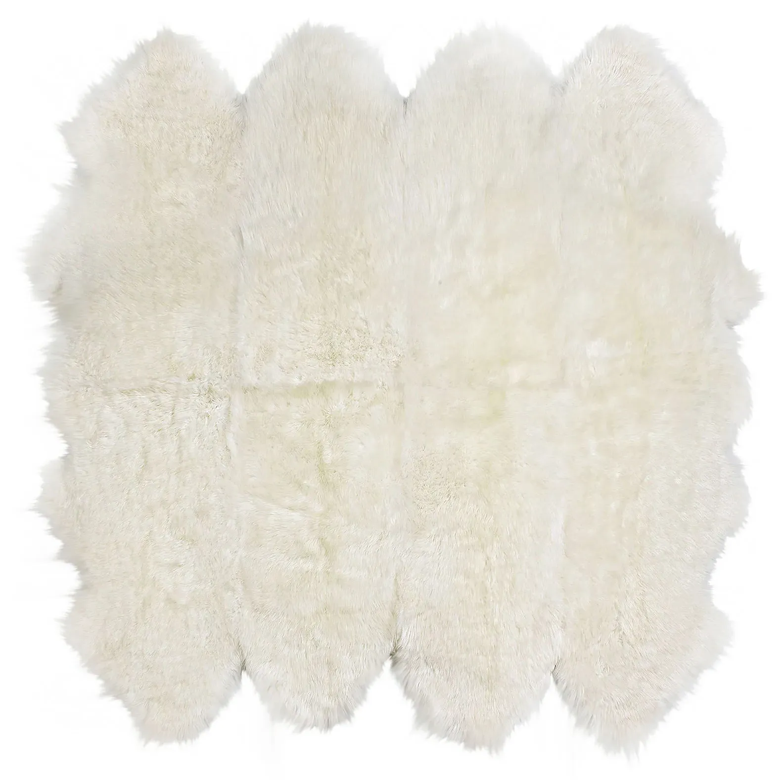 Veruca 8 Pelt Sheepskin Rug - Ivory