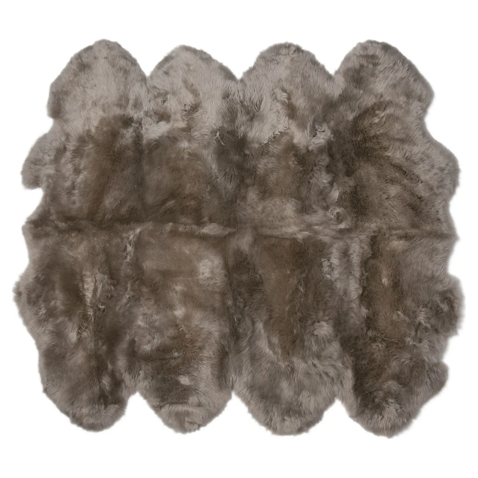 Veruca 8 Pelt Sheepskin Rug - Pebble