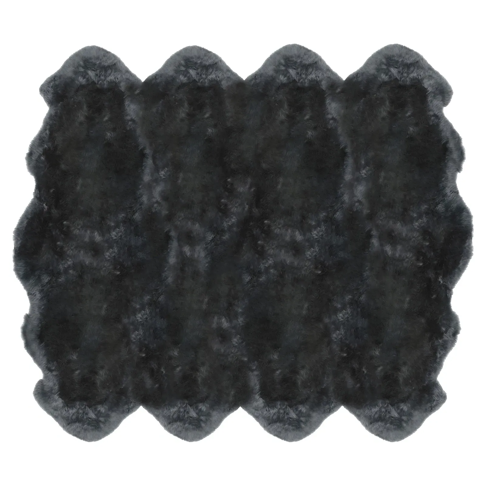 Veruca 8 Pelt Sheepskin Rug - Steel Grey