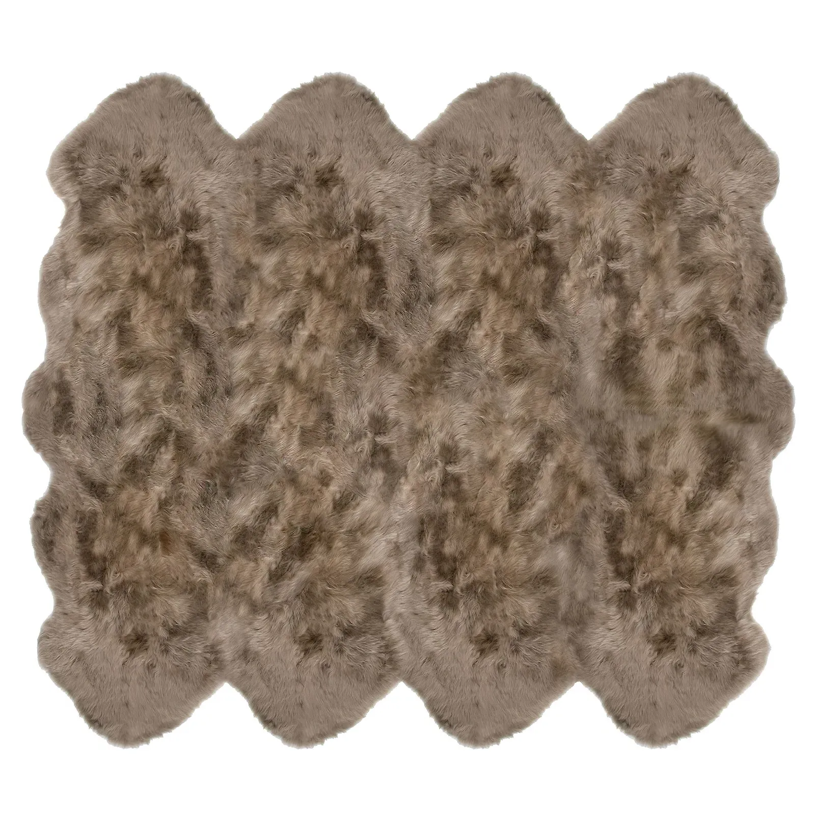 Veruca 8 Pelt Sheepskin Rug - Taupe