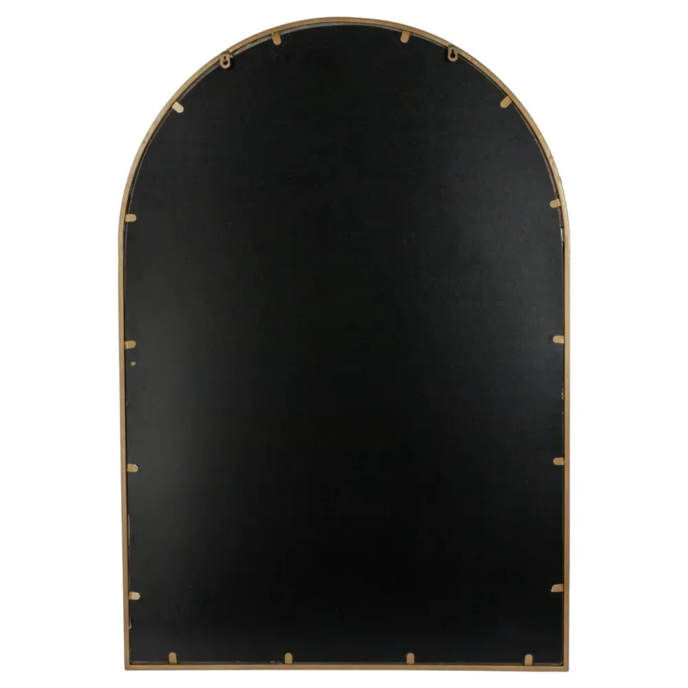 Vesper Arched Wall Mirror - Gold, Iron