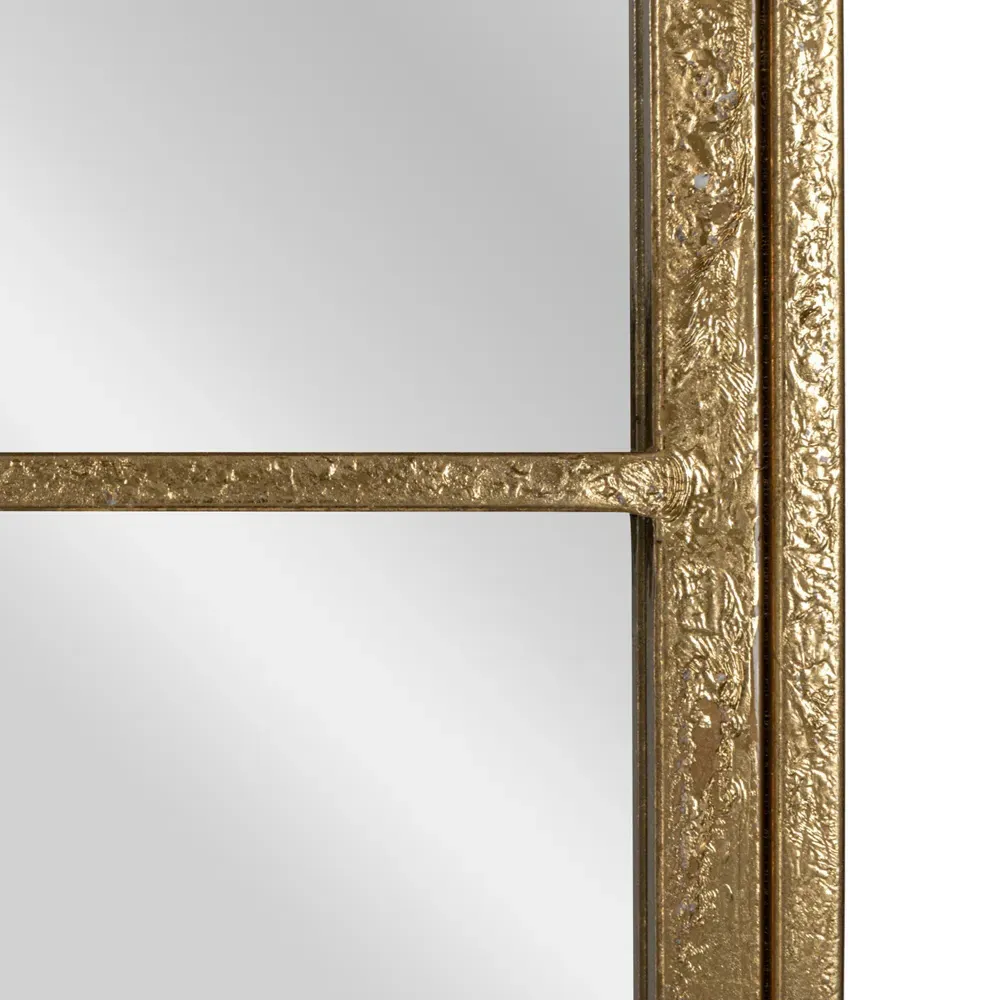 Vesper Arched Wall Mirror - Gold, Iron