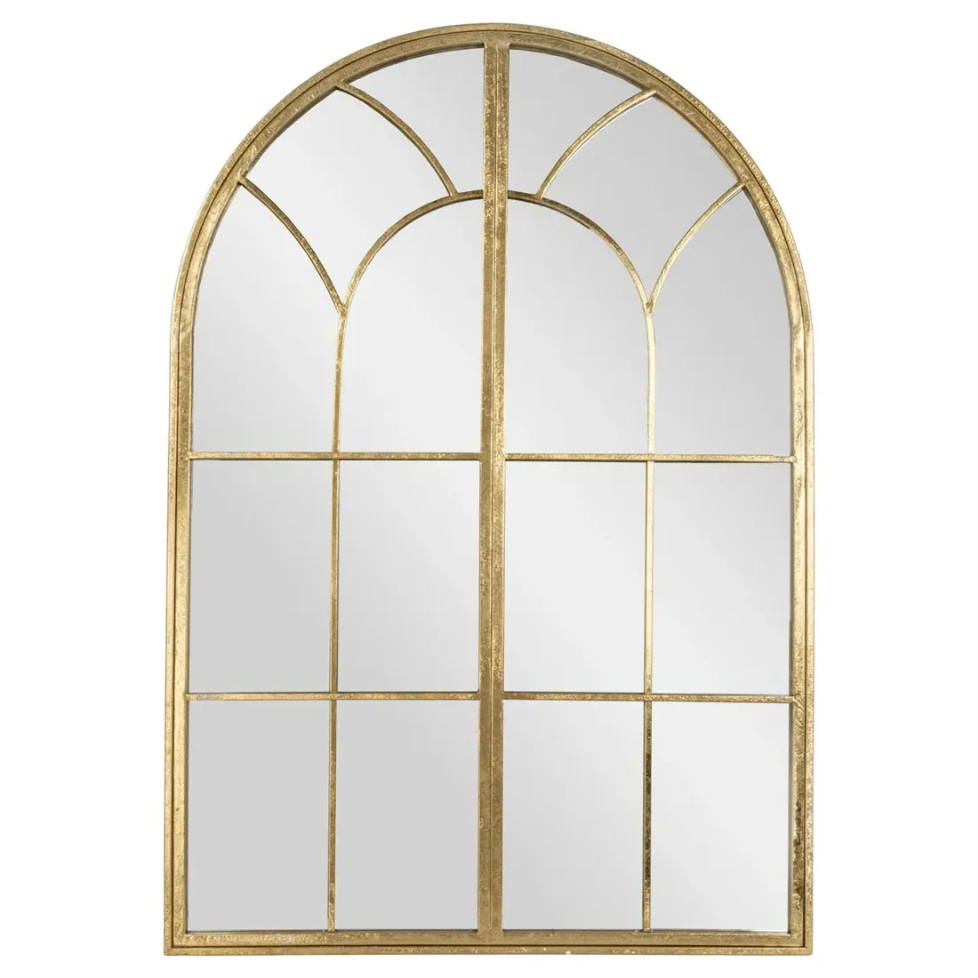 Vesper Arched Wall Mirror - Gold, Iron image