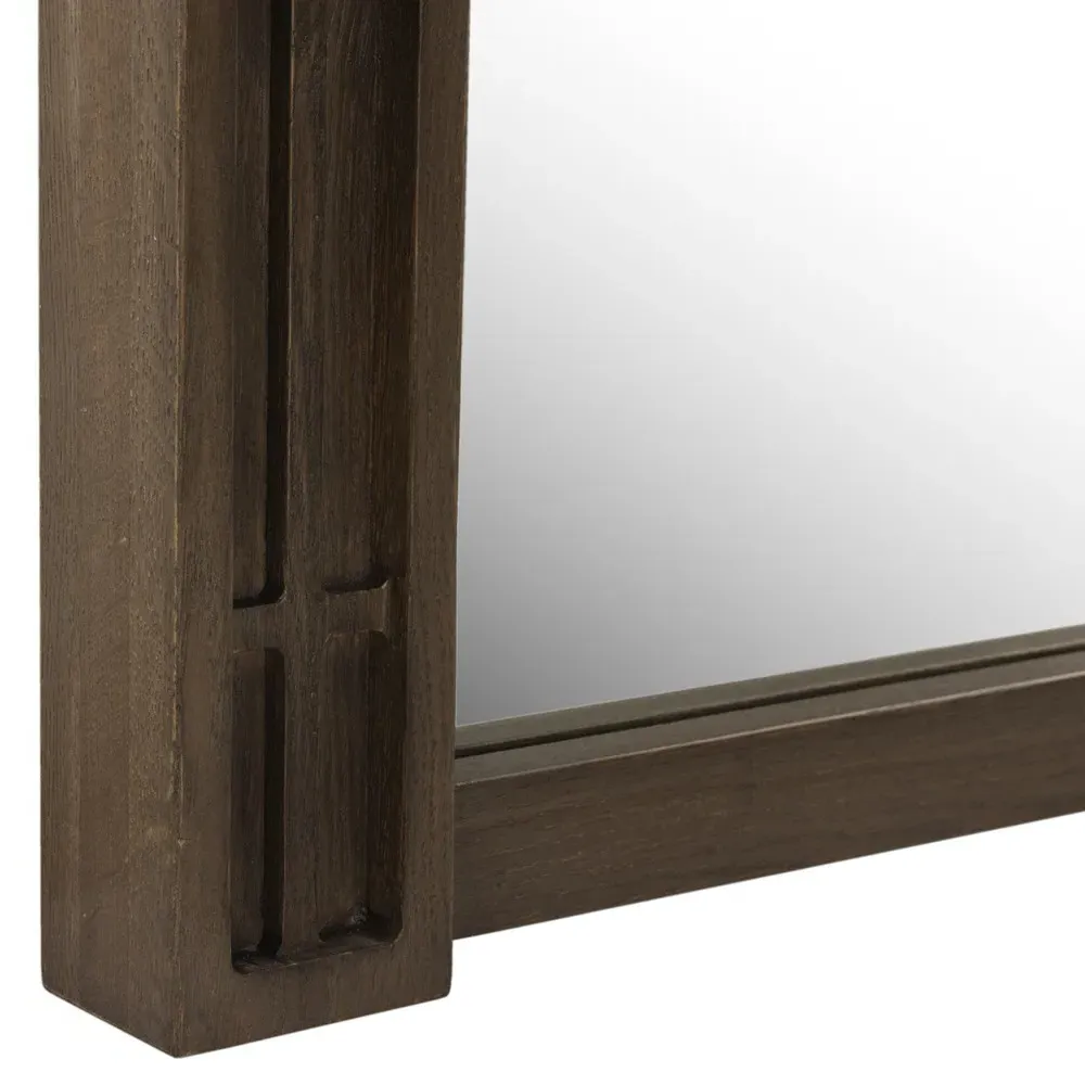 Vexel Full Length Floor Mirror - Brown, Oak Wood