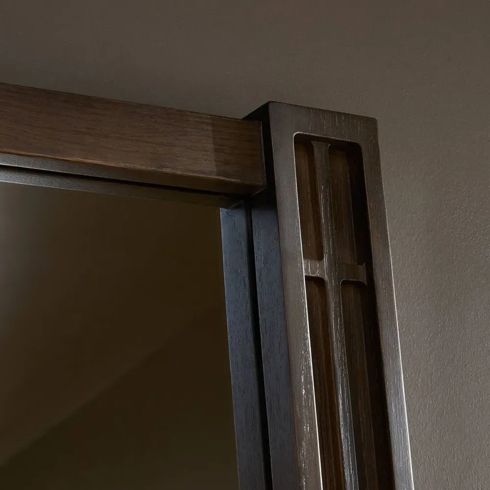 Vexel Full Length Floor Mirror - Brown, Oak Wood