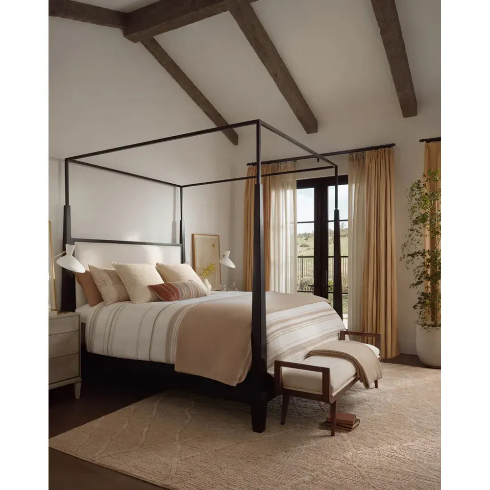 Veylin Sample Textured Solid Rug - Champagne, Wool