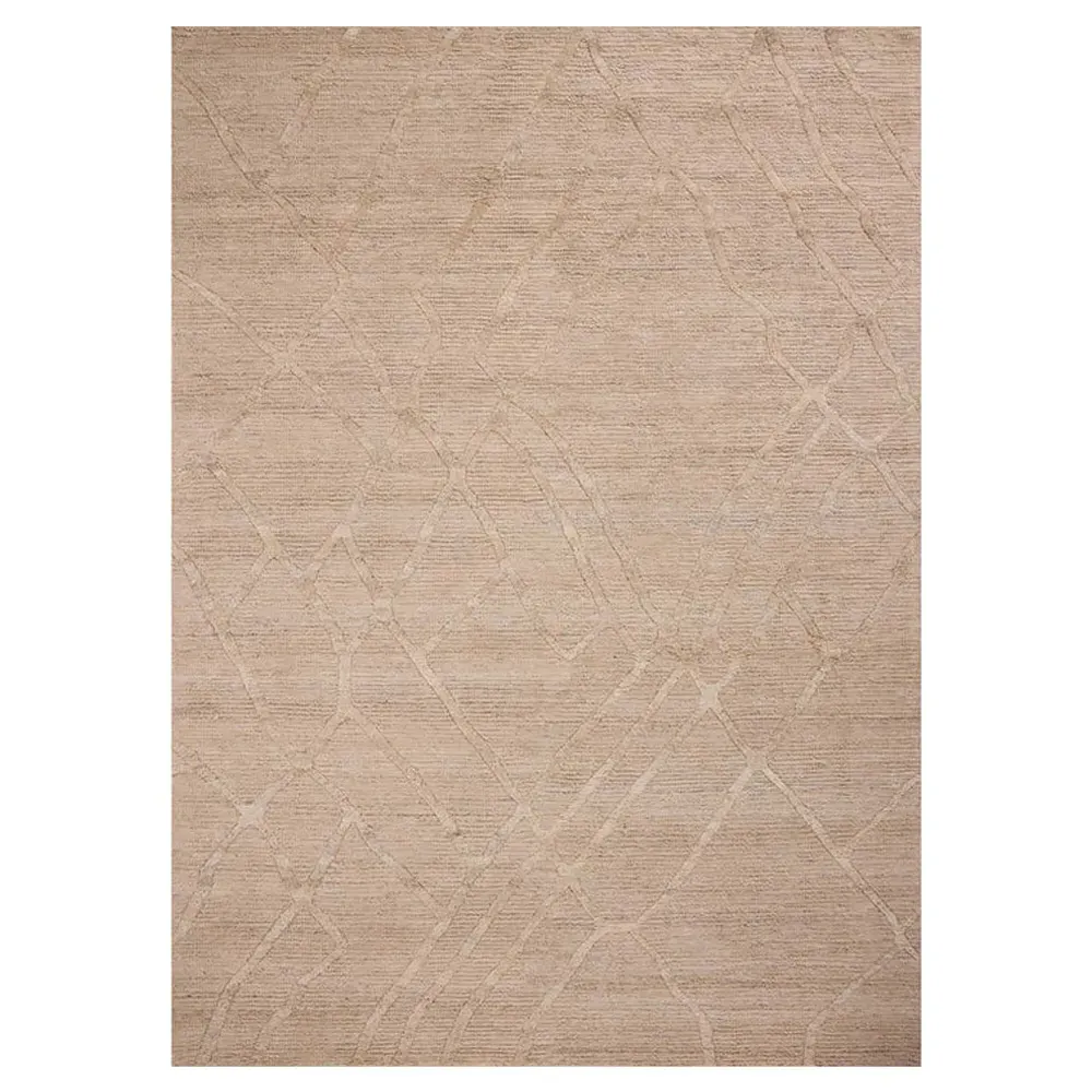 Veylin Sample Textured Solid Rug - Champagne, Wool image
